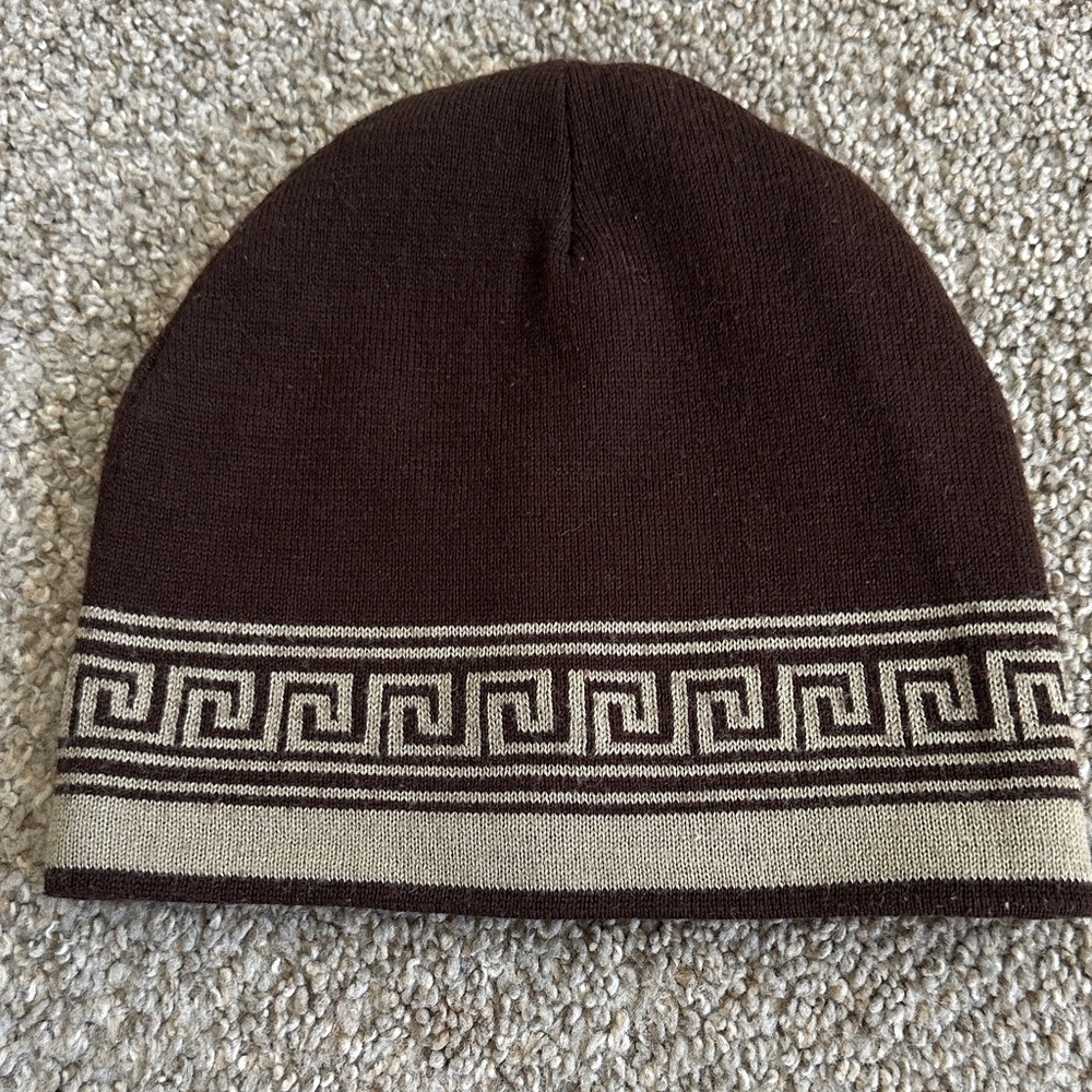 Versace Brown Knit Accessory